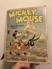 1933 FIRST EDITION MICKEY MOUSE IN KING ARTHUR'S COURT POP-UP BY WALT DISNEY