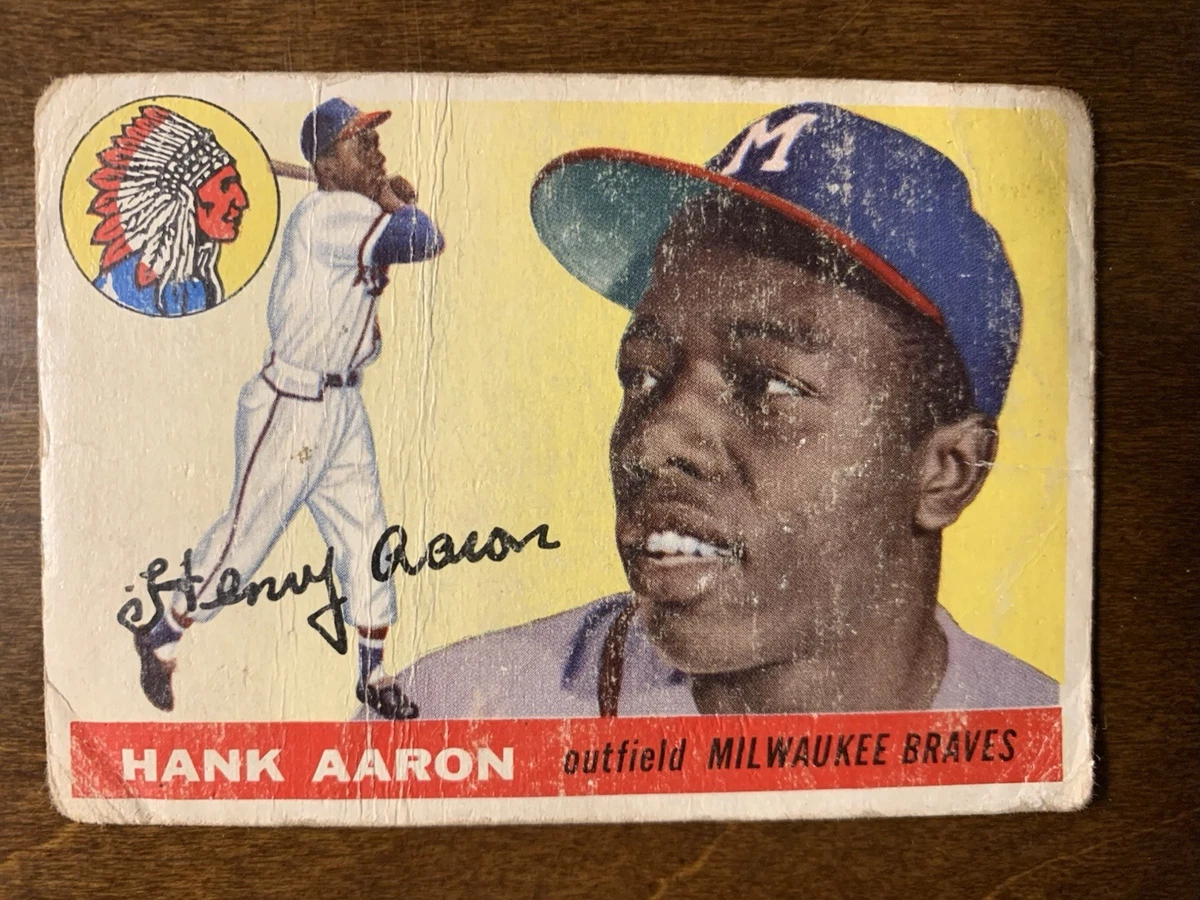 Hank Aaron 1955 Season Baseball Sports Trading Cards & Accessories