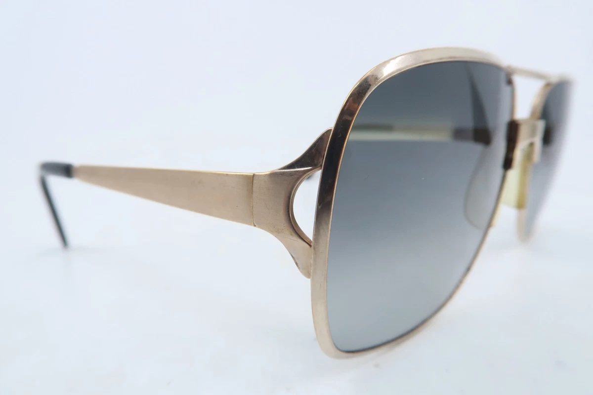 Vintage Metzler Germany 793 Sunglasses Frames Only Gold 130 Flex Hinge Metzler - Classic original glasses and sunglaase from the  main image 3