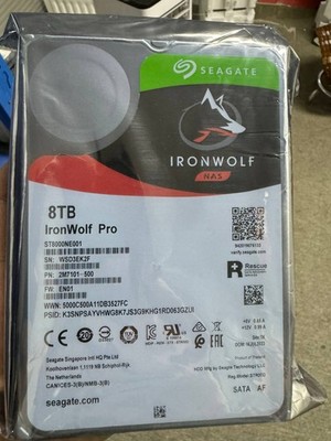 Seagate IronWolf Pro ST8000NE001 8Tb 256Mb Cache 7200Rpm Sata III 3.5'' Inch