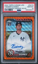2024 Topps Chrome Update - Yoendrys Gomez - Orange Wave Refractor - Auto /25 