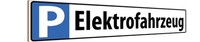 Holzschild 10X46 Cm Elektrofahrzeug Parkplatzschild Deko Geschenk Holz Schild