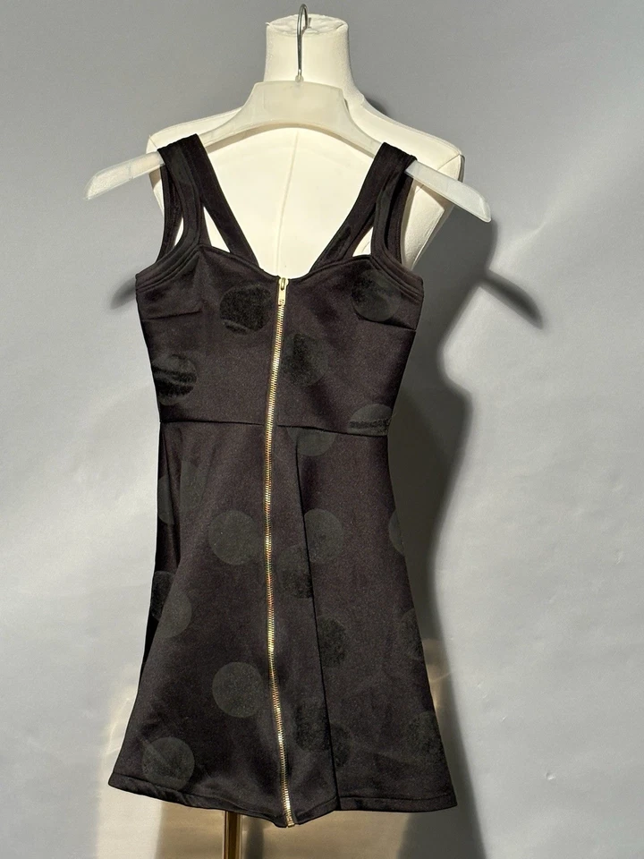 Vestido negro Oh My Love con lunares negros talla XS estilo vintage Foto 2 de 3
