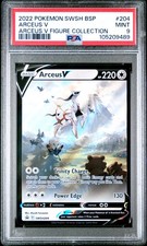 Carta Pokemon promozionale PSA 9 Arceus V SWSH204 spada e scudo stella nera