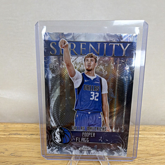 Topps 2025-26 Topps Chrome Cooper Flagg Mavericks Serenity Rookie Insert #SY-11