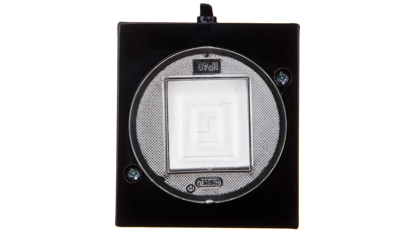 LAMBDA Hermetic two-way switch IP44 black ŁNH-3LC / 25