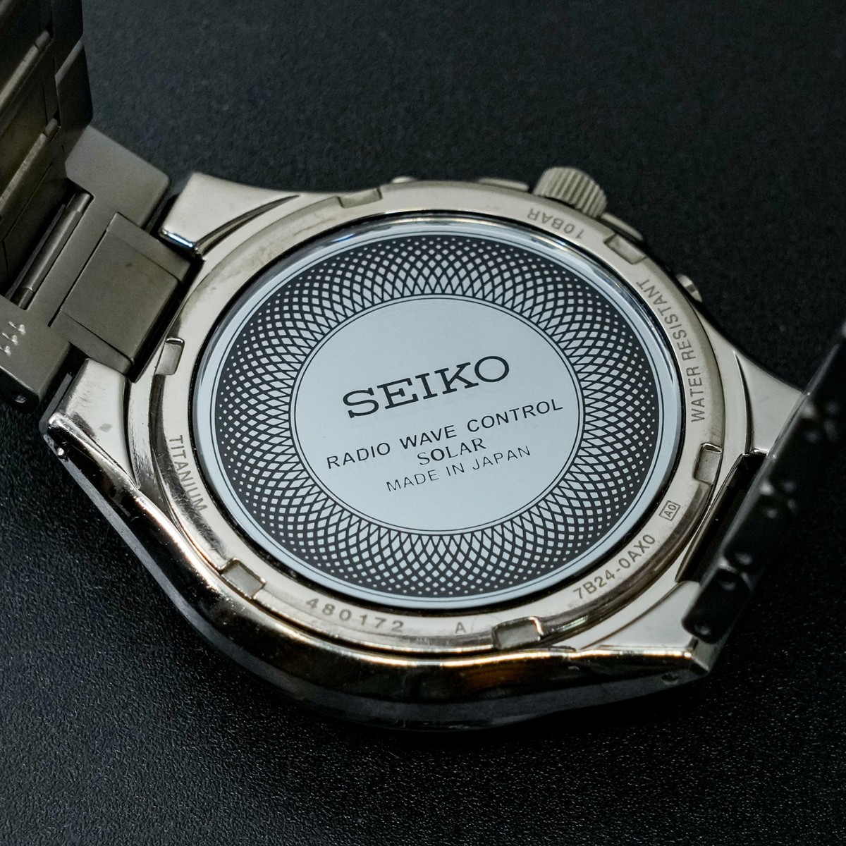 N-MINT] SEIKO Dolce 7B24-0AX0 Radio Wave control Soler Titanium