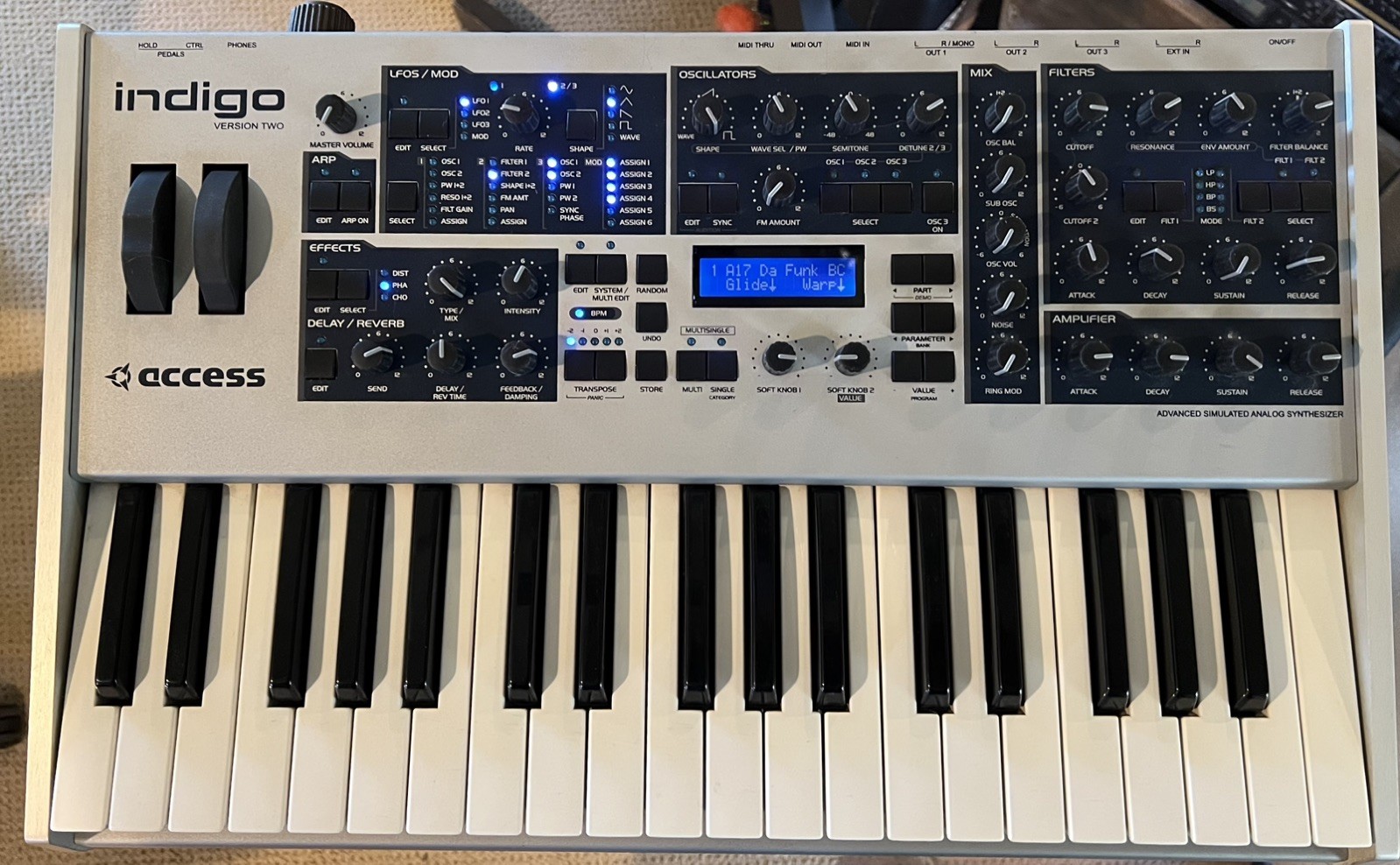 Access Indigo 2 vintage synth equipment - eBay listing photo 1