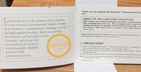 NO GAME- Authentic Manual ONLY! Tennis Nintendo NES