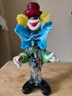 Vintage Koscherak Brothers Murano Venetian Hand-blown Glass Clowns Figurine