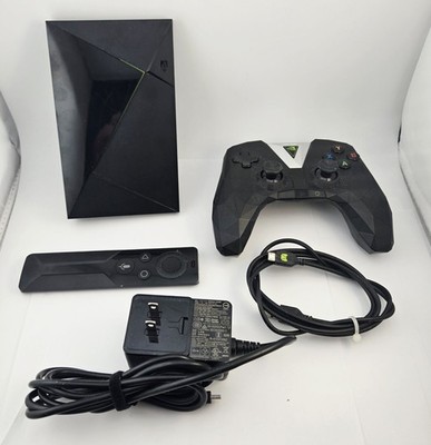 NVIDIA Shield TV Model P2897 Android Streaming Box + Controller Remote Power Cor