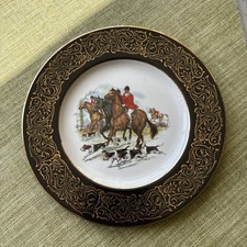 Fox Hunting Scene Decorative Plate 10.5 Inches Unbranded