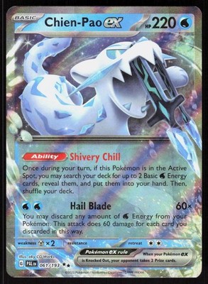 Chien-Pao ex 061/193 Double Rare Paldea Evolved Pokemon NM 01-09-105
