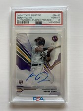 2024 Topps Pristine Pristine Autographs Henry Davis #PAHD Purple Pristine PSA 10