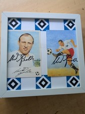 Unikat. Orginales Autogramm. Hamburg. DFB. HSV. Uwe Seeler. 2 Karten. Bundesliga
