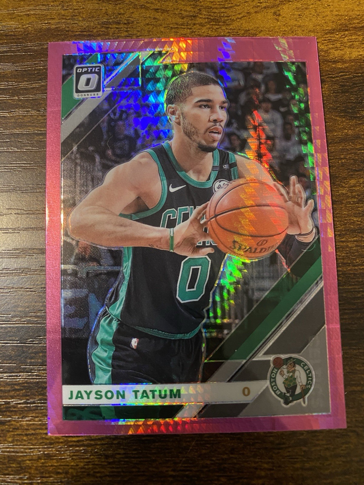 2019-20 Panini Donruss Optic  Jayson Tatum #82 Pink Hyper Prizm