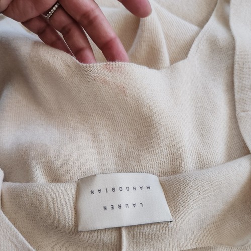 Maxi Vestido Lauren Manoogian Tejido Talla 3 Grande Bebé Alpaca Algodón Orgánico Crema - Imagen 11 de 14