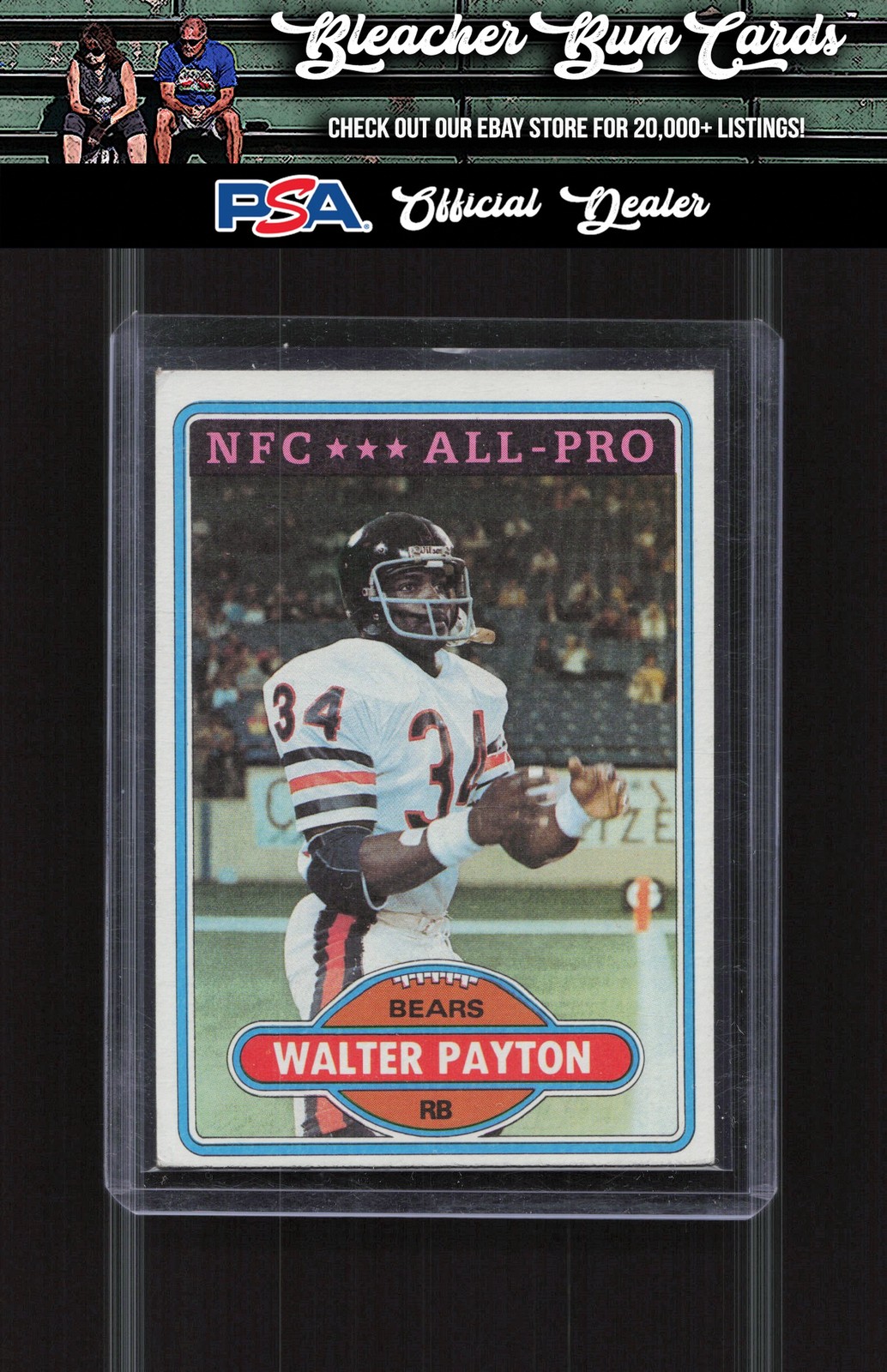 1980 Topps 160 Walter Payton
