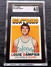 1971 TOPPS LOUIE DAMPIER ROOKIE BASKETBALL CARD #224 ****CENTERED**** SGC 6 EXMT