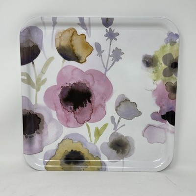 IKEA SOMMARFLOX Melamine 13  X 13  Tray Floral Emma Prowse Retired Design MINT