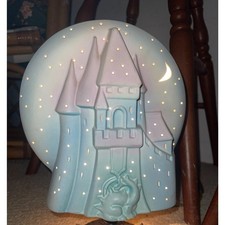 VTG 90's Ceramic Fantasy Castle Nightlight