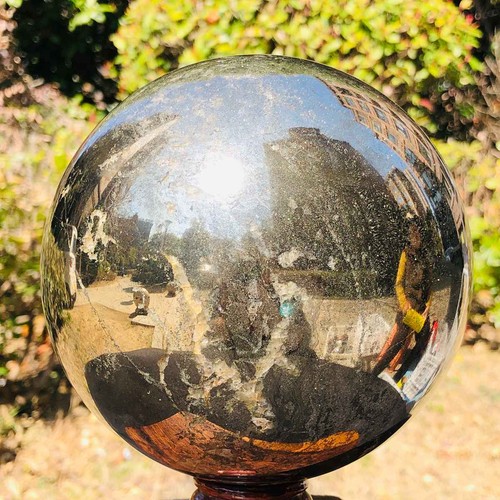 12.58LB Natural Chalcopyrite Quartz Crystal Ball Energy Reiki Healing - Picture 7 of 14