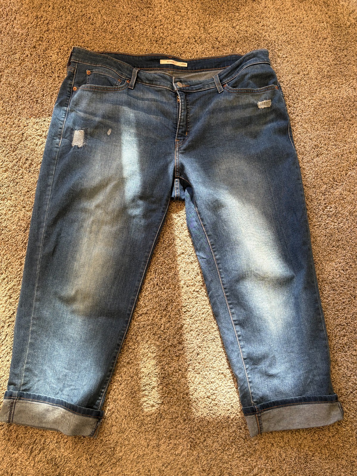 Levi's Boyfriend Capris Women Size 20W - Excellent Condition