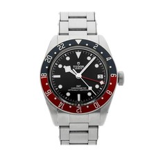 Tudor Heritage Black Bay GMT Steel Auto 41mm Blue Red Burgundy Watch 79830RB