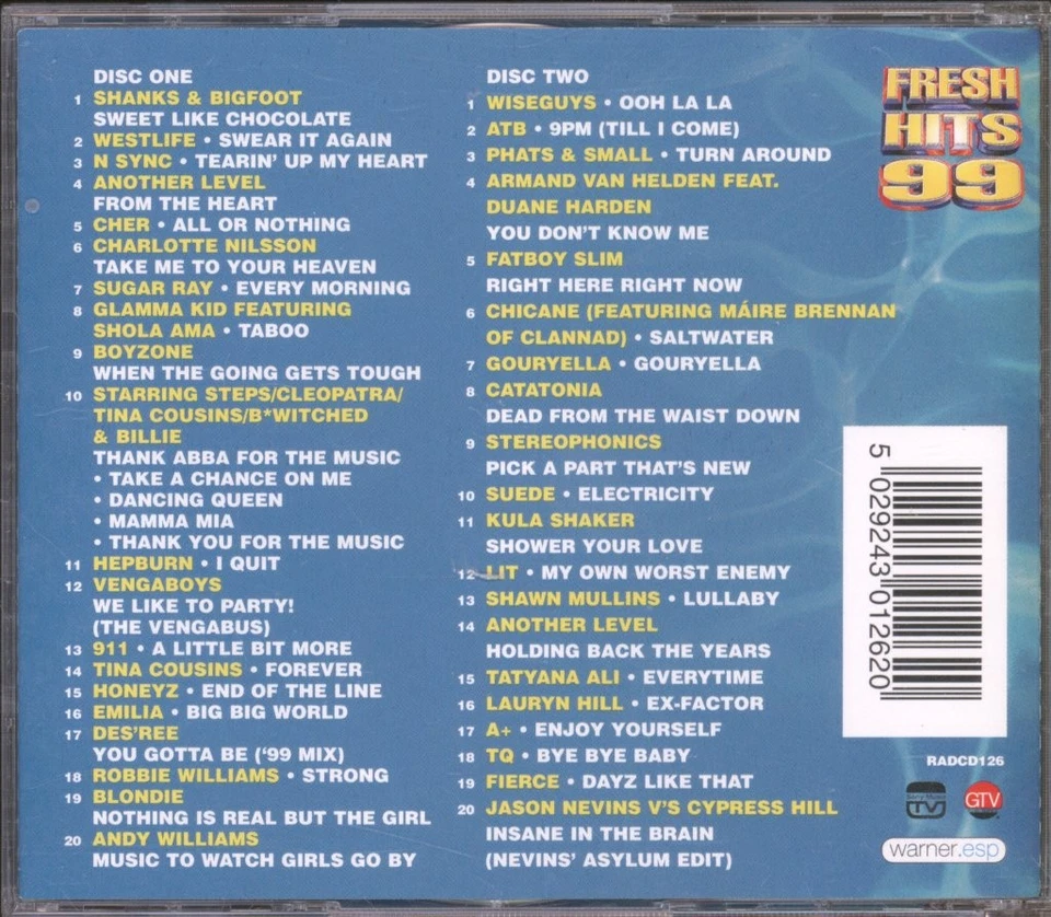 Verschiedene Künstler Fresh Hits 99 Doppel-CD Europa Global Television 1999 CD - Bild 2 von 4