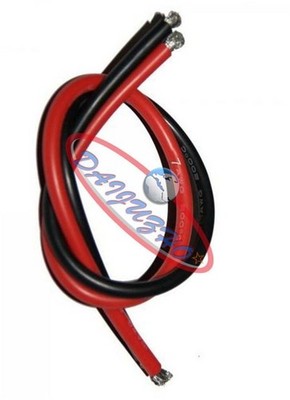 2M AWG Soft Silicone Flexible Wire Cable awg10-14 (1 Meter Red + 1 Meter Black) 