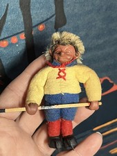 Vintage Steiff Mecki Hedgehog Ice Hockey Skates