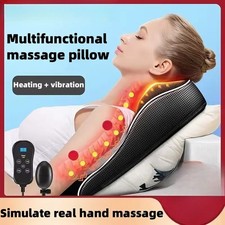 Electric Neck Massager with Heating and Vibration Massage Function for Car Back