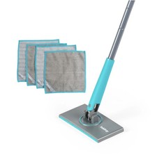 Beldray Anti-Bac Bathroom Mop – 360° Swivel, 4 Cloths, Hygienic, Wet & Dry Use
