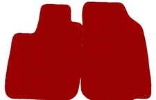 FRONT Fußmatten, Automatten für Dacia Logan limousine 2004-2014, Rot x14 Rand