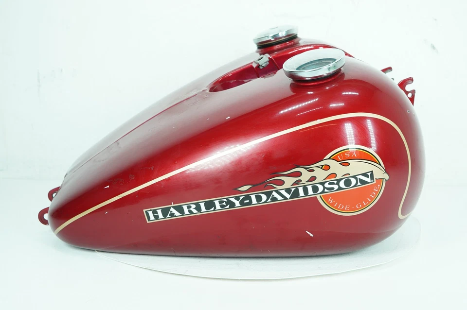 Harley Dyna Wide Glide 1994 FXDWG fabricante de equipos originales gasolina tanque de combustible depósito abollado Foto 4 de 4