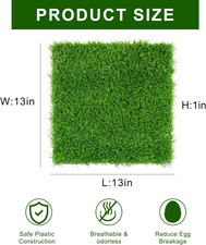 9 Pack Chicken Nesting Pads Reusable Box Liners Washable Coop Laying Mats Eggs