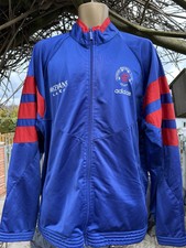 VINTAGE RANGERS GLASGOW 1992-1994 FOOTBALL TRAINING DRILL TOP JACKET ADIDAS XL