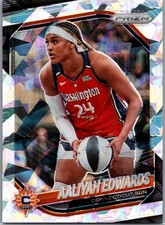 2025 Panini Prizm WNBA #94 Aaliyah Edwards Ice Prizm
