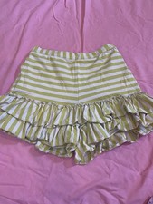 Mustard Pie Gold And Pink Striped Skort Size 12
