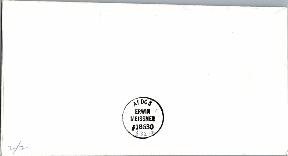 US 3105 FDC Meissner Hand Painted Cachet Black Footed Ferret ZAYIX 051122SM09 - Image 2 of 2