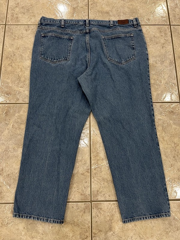 LL Bean Jeans Mens 44X29 Blue Denim Classic Fit 22062 Vtg EXCELLENT