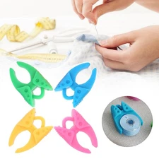 12pcs Silicone Bobbin Clamp Holder Spool Bobbin Thread Clip Sewing Tool