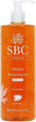 SBC Skincare Moisturising Gel 500ml Fast Absorbing Vegan Arnica Montana Gel