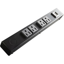 X1 HU104 12 in. 4 Outlet Hardwired Power Strip USB