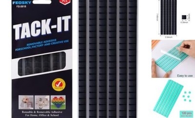 Feosky Adhesive Poster Sticky Tack Putty, Reusable and Removable 1Pack Black
