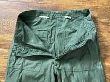 Vtg 60s VIETNAM US ARMY Sateen OG-107 Field Trousers Pants Sz 34 x 35 1965 EUC