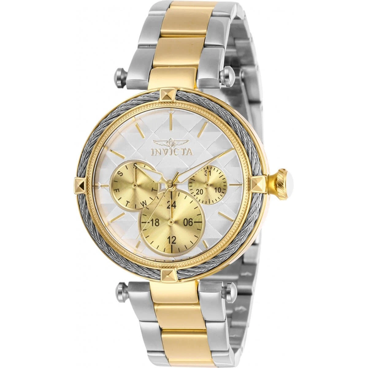 Invicta Women\'s Watch Bolt 29141 Quartz Mother of Pearl Dial Two Tone Steel 30mm Invicta Bolt Women main image 2