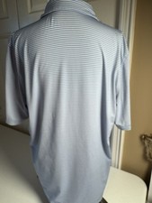 Vineyard Vines Men's Performance Golf Polo Shirt Blue/White Med Outdoors Work