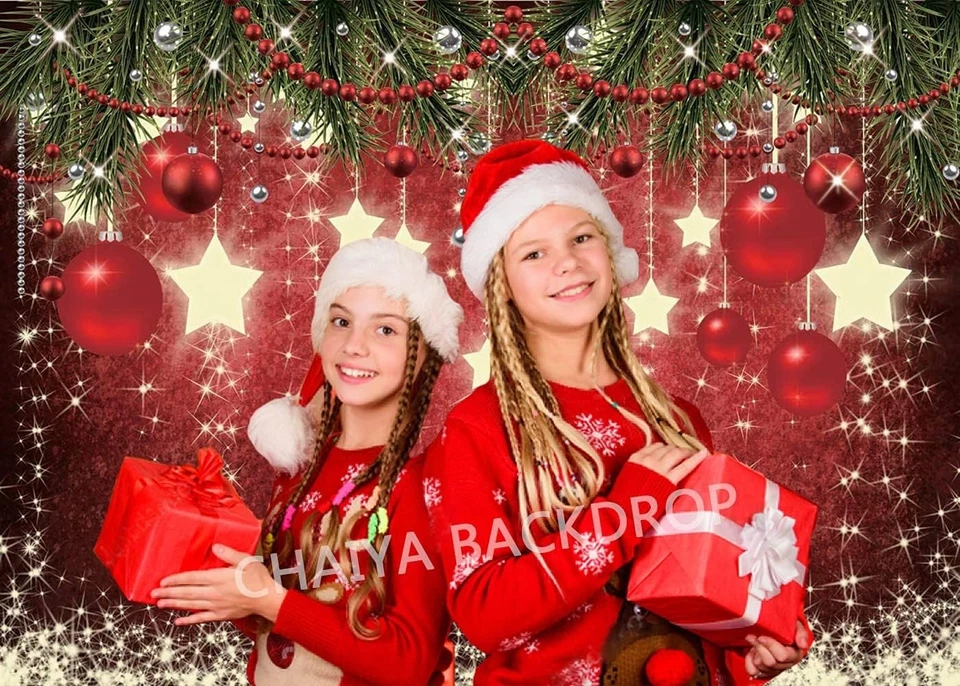 Telón de fondo de fiesta de Navidad de 10x8 pies de alta calidad - perfecto para capturar recuerdos Foto 4 de 4