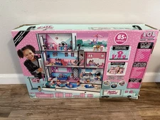 LOL Surprise OMG House Of Surprises Real Wood Doll House 85+ Surprises - RARE!